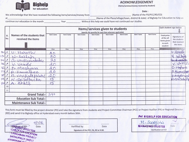 Notebook Distribution Adopt a School, Sponsor A Child and help poor children in India